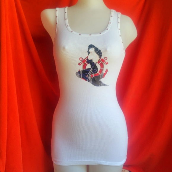 THRILL RIDE VINTAGE TANK TOP PINK SMALL NEW NO TAGS Made In USA - Picture 6 of 8